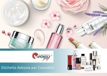 Etichette adesive per Cosmetici , Profumi e Detergenti