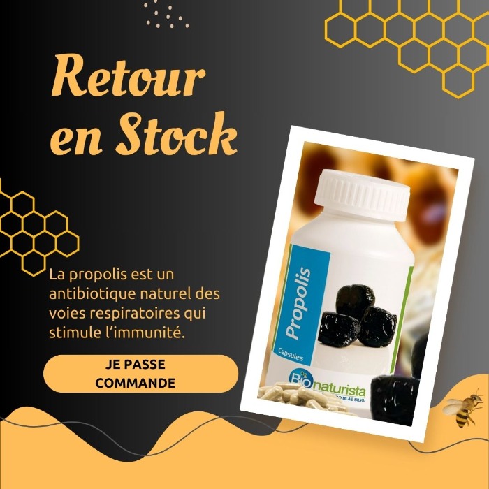 Retour en Stock de la Propolis noire en gélules