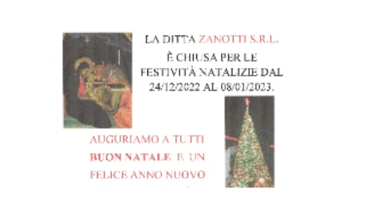 Chiusura festività natalizie