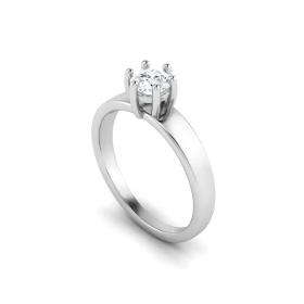 Tidløs Solitaire Diamant Forlovelsesring