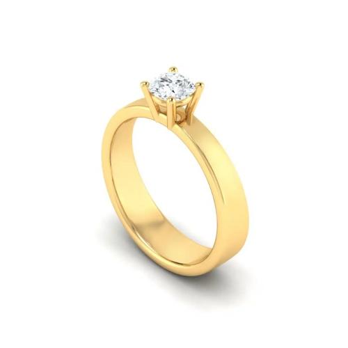 Klassisk Solitaire Forlovelsesring